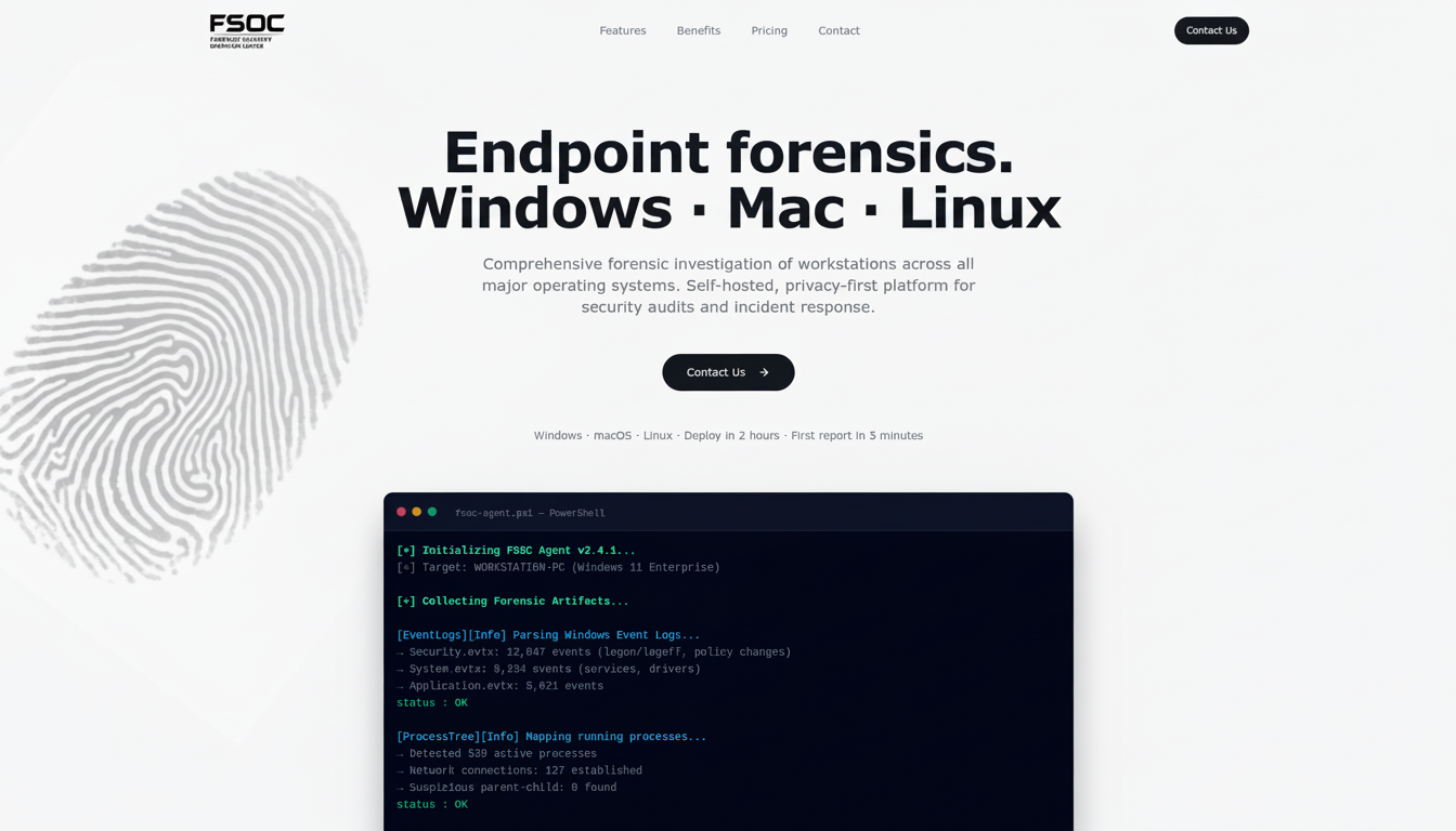 FSOC — Digital Forensics Excellence